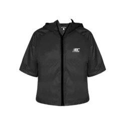 AMBER Women Short Windbreaker Black