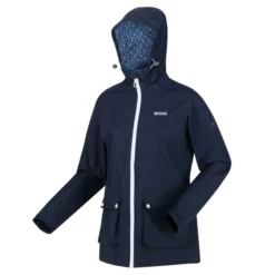 Regatta Baysea Wandeljas Met Capuchon Voor Dames - Marineblauw