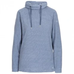 Voorkant 26 TRESPASS Dames Jeannie Fleece Hoodie (Blauw)