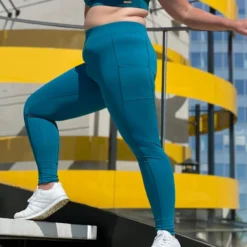 Dames Legging Les Poulettes Fitness Vert Canard -Default Template 1 dames legging les poulettes fitness vert canard 3