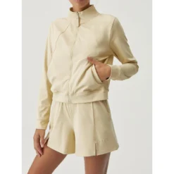 Born Living Yoga Dames Sportjack Met Ritssluiting En Zijzakken