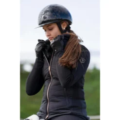 Damesbodywarmer Voor Ruitersport 500 Zwart Met Goudroze Rits -Default Template 1 damesbodywarmer voor ruitersport 500 zwart met goudroze rits 12