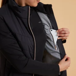 Damesbodywarmer Voor Ruitersport 500 Zwart Met Goudroze Rits -Default Template 1 damesbodywarmer voor ruitersport 500 zwart met goudroze rits 5