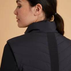 Damesbodywarmer Voor Ruitersport 500 Zwart Met Goudroze Rits -Default Template 1 damesbodywarmer voor ruitersport 500 zwart met goudroze rits 6