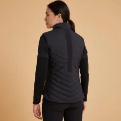 Damesbodywarmer Voor Ruitersport 500 Zwart Met Goudroze Rits -Default Template 1 damesbodywarmer voor ruitersport 500 zwart met goudroze rits 7
