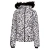 Dare 2b Dames/Dames Glamorize III Leopard Print Gewatteerde Ski Jas (Zwart/Wit)