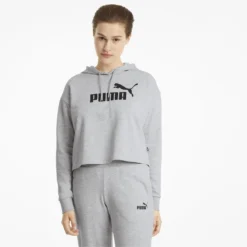 Voorkant -Default Template 1 essentials cropped hoodie met logo dames puma 1