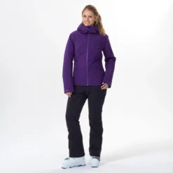 Voorkant -Default Template 1 ski jas voor dames 500 violet 1