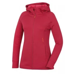 Husky Sweatshirt Adera L Met Intrekbare Capuchon En Rits - Donker Roze
